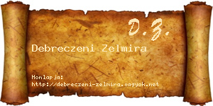Debreczeni Zelmira névjegykártya